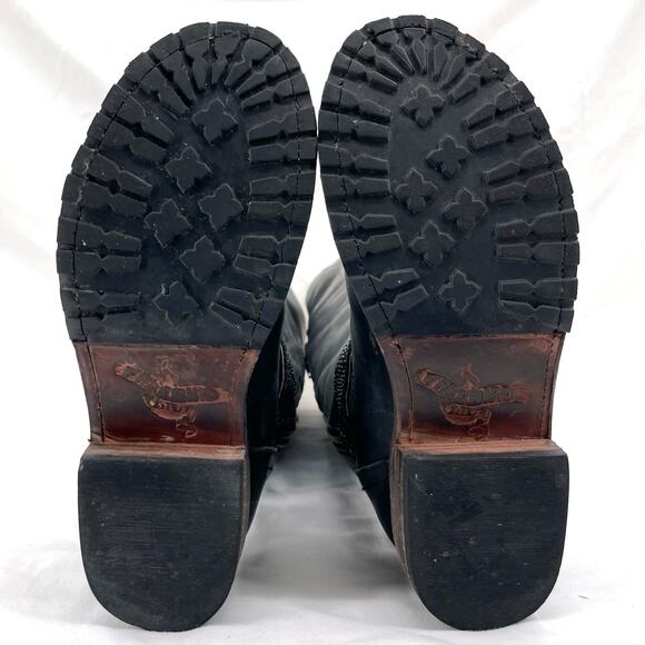 Freebird By Steven Denmark Boots Tall Black Leather Sheep Fur Lined Cozy Size 7 - Picture 6 of 16